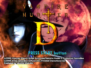 Vampire Hunter D (US) screen shot title